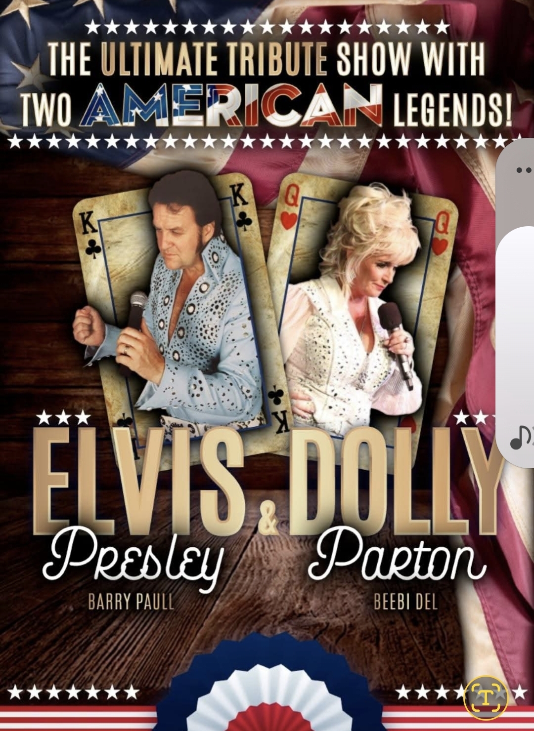 Elvis vs Dolly Event Poster